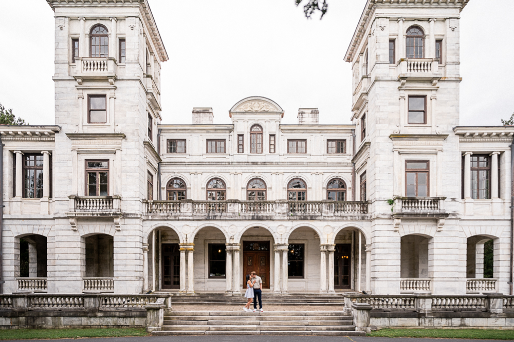 Surprise Engagement Inside Swannanoa Palace - Hunter and Sarah Photography