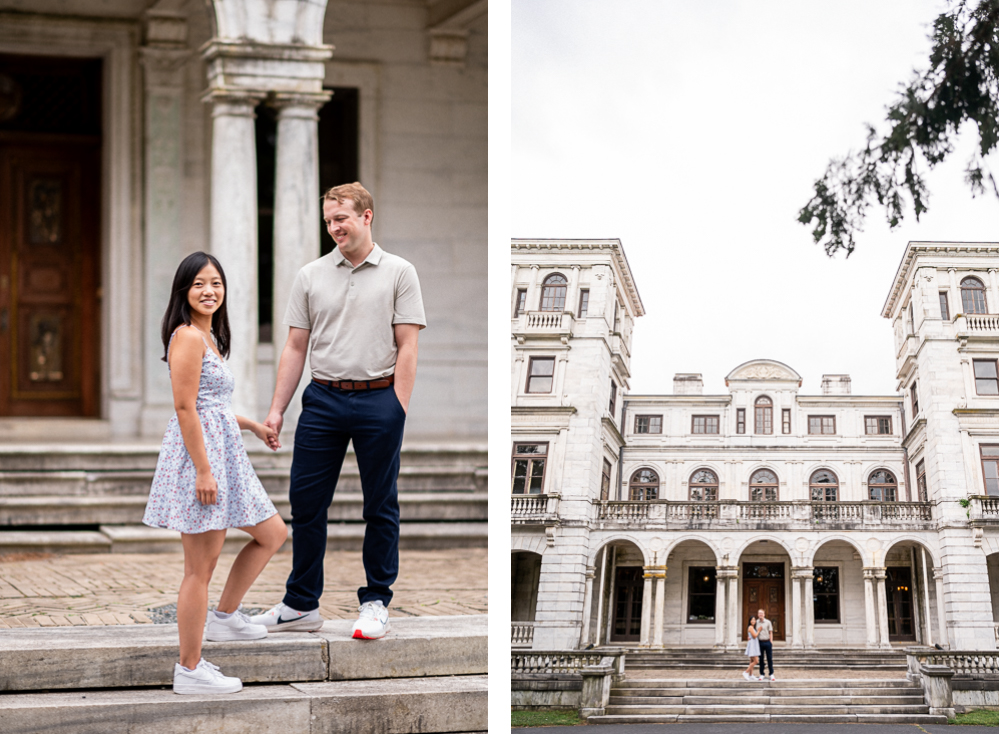 Swannanoa Palace Surprise Proposal - Hunter and Sarah Photography