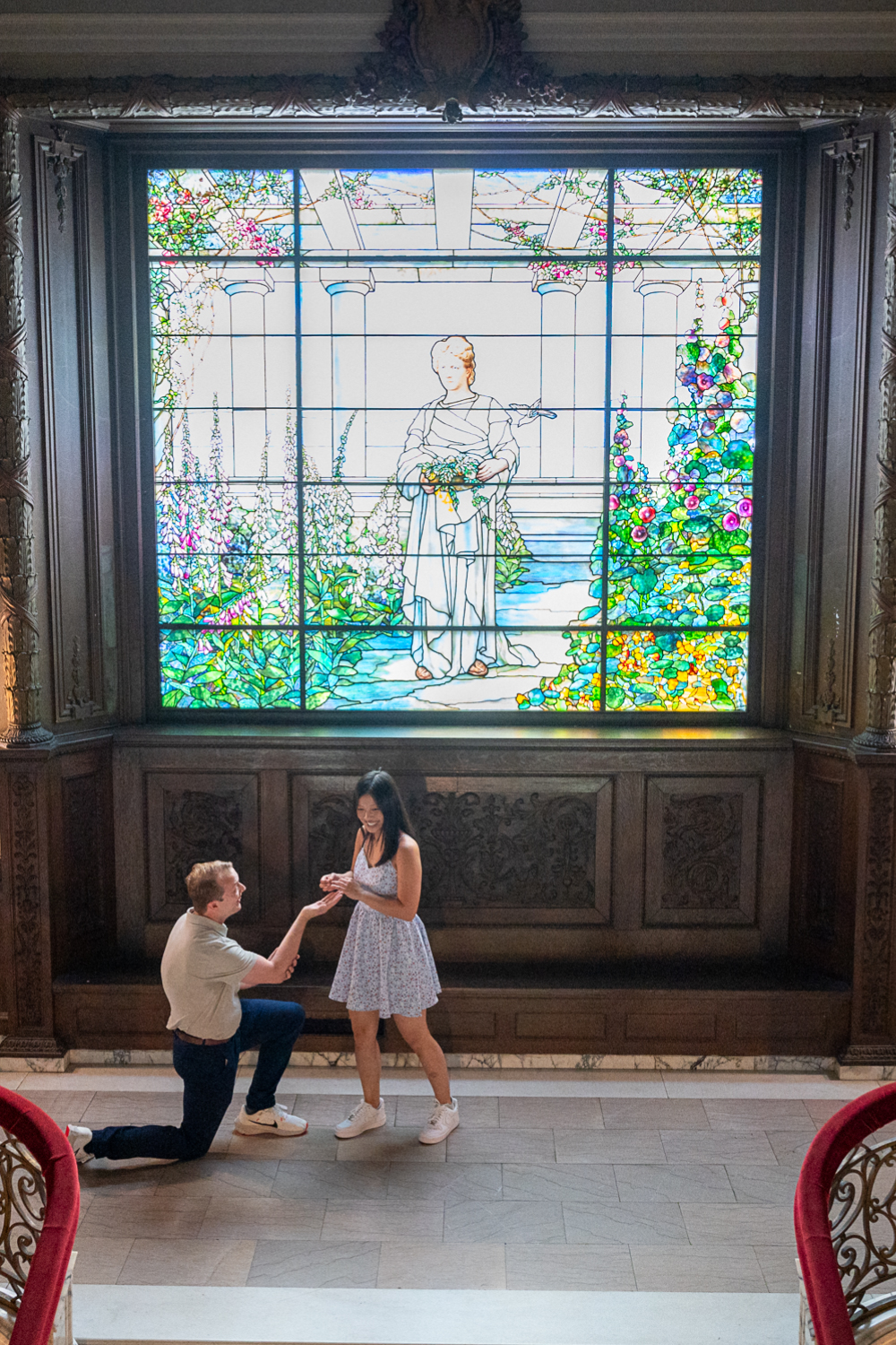 Swannanoa Palace Surprise Proposal - Hunter and Sarah Photography