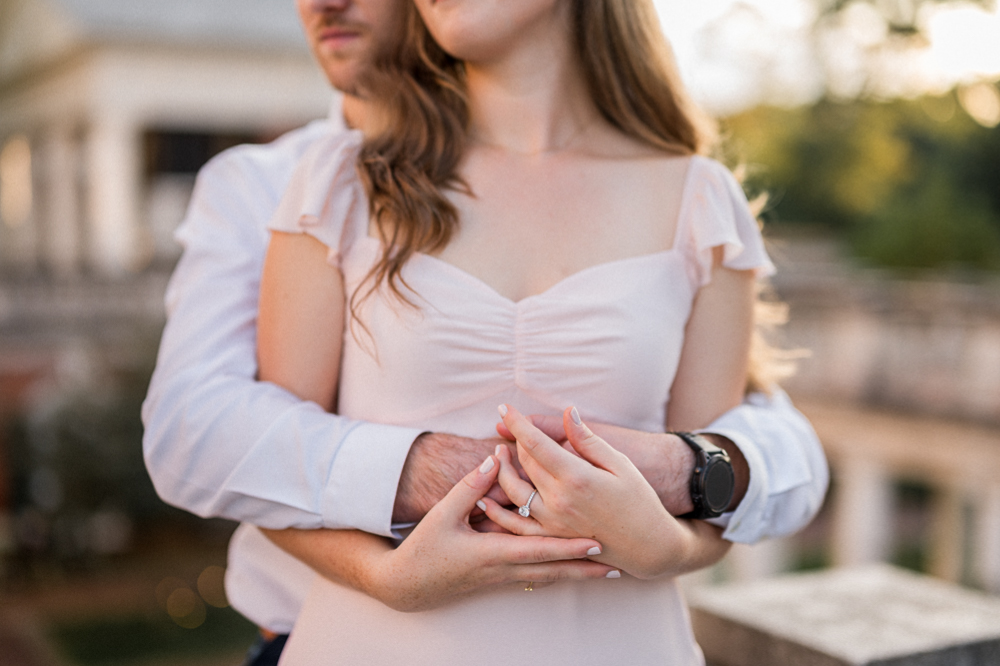 Engagement Photoshoot at the Lawn on UVA Grounds - Hunter and Sarah Photography