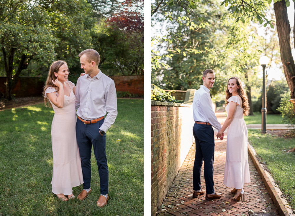 Late-Summer Engagement Session at UVA's Lawn - Hunter and Sarah Photography