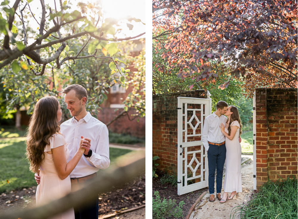 Engagement Photoshoot at the Lawn on UVA Grounds - Hunter and Sarah Photography