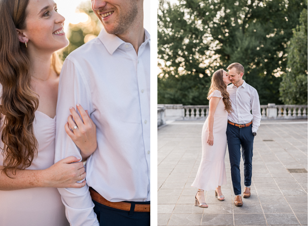 Late-Summer Engagement Session at UVA's Lawn - Hunter and Sarah Photography