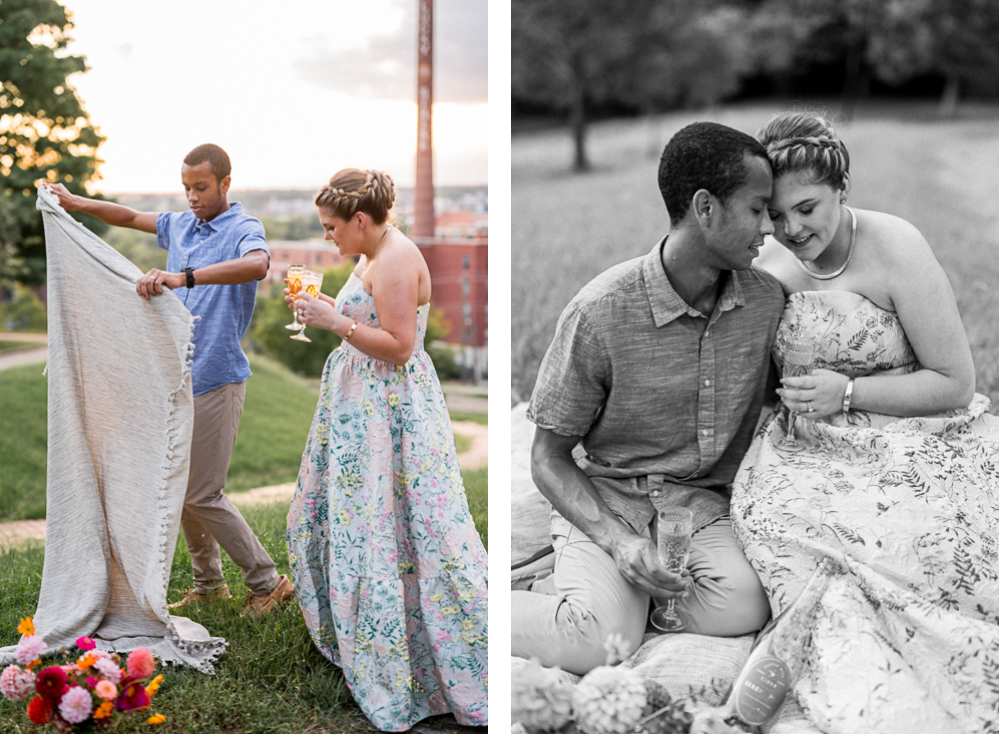 Libby Hill Park and Rocketts Landing Engagement Session - Hunter and Sarah Photography