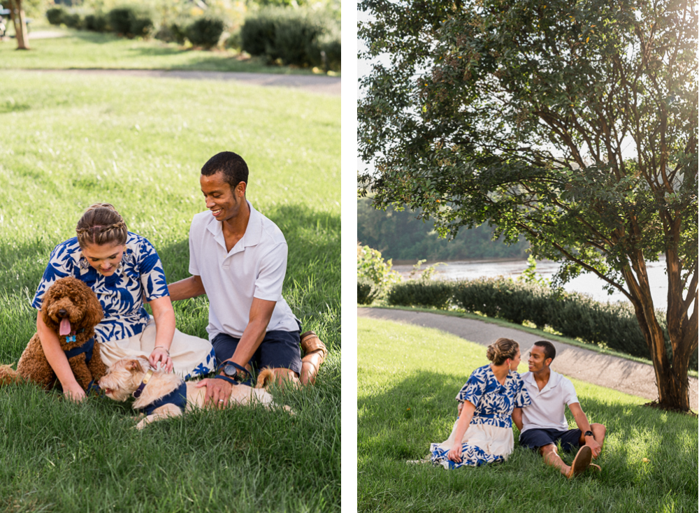 Libby Hill Park and Rocketts Landing Engagement Session - Hunter and Sarah Photography