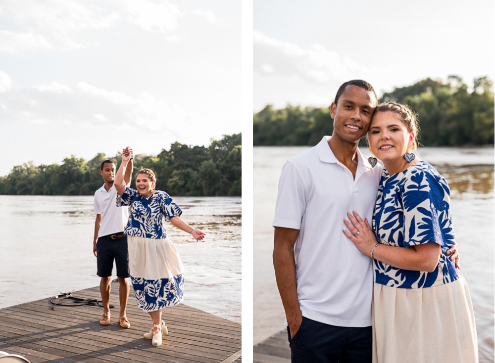 Libby Hill Park and Rocketts Landing Engagement Session - Hunter and Sarah Photography