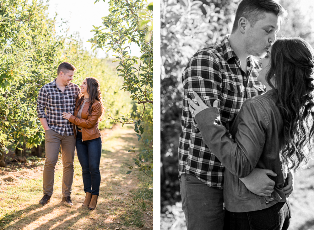 Apple-Picking Engagement Session at Carter Mountain Apple Orchard