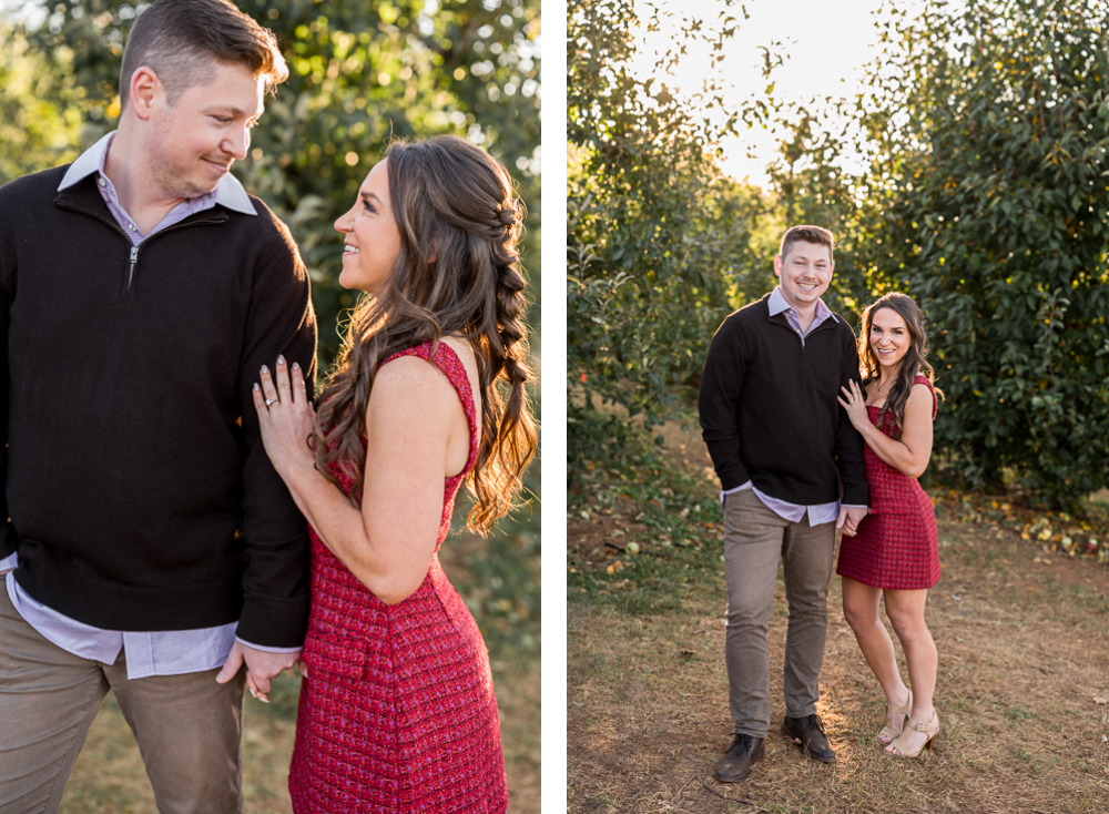 Apple-Picking Engagement Session at Carter Mountain Apple Orchard