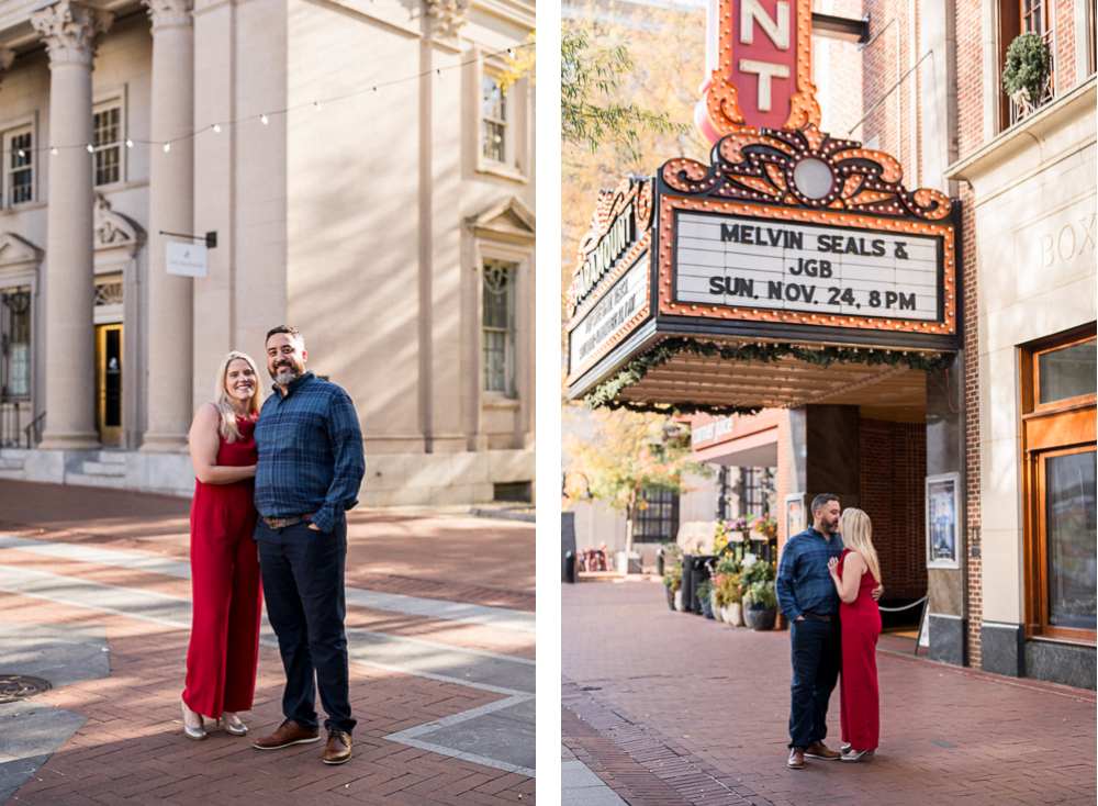 Downtown Charlottesville Engagement Photoshoot - Hunter and Sarah Photography