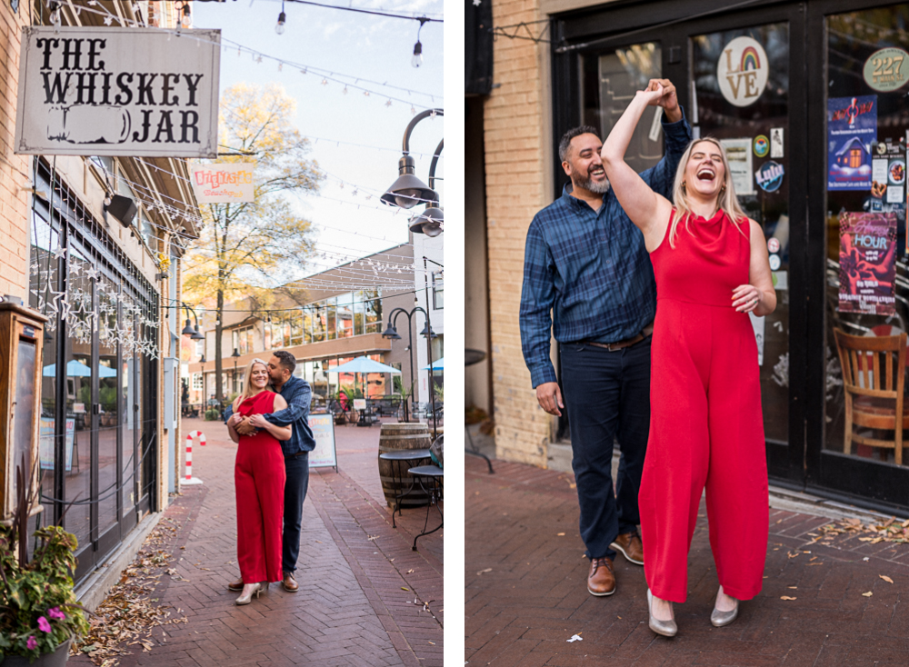 Downtown Charlottesville Engagement Photoshoot - Hunter and Sarah Photography