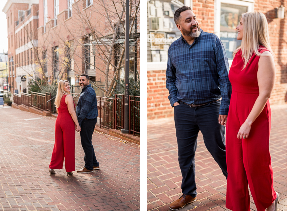 Downtown Charlottesville Engagement Photoshoot - Hunter and Sarah Photography