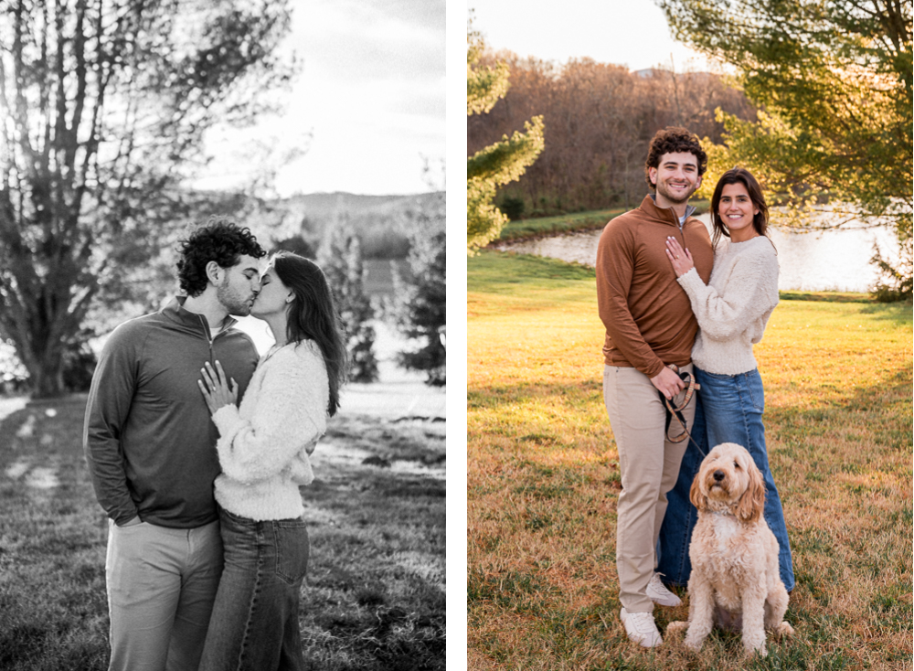 Surprise Engagement at Pollak Vineyards - Hunter and Sarah Photography