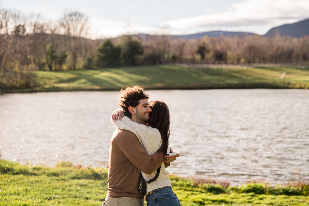 Fall Pollak Vineyards Surprise Proposal - Hunter and Sarah Photography