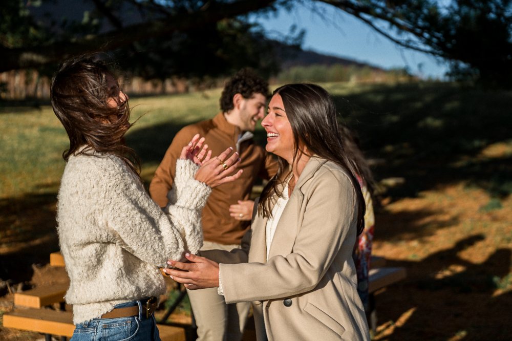 Surprise Engagement at Pollak Vineyards - Hunter and Sarah Photography