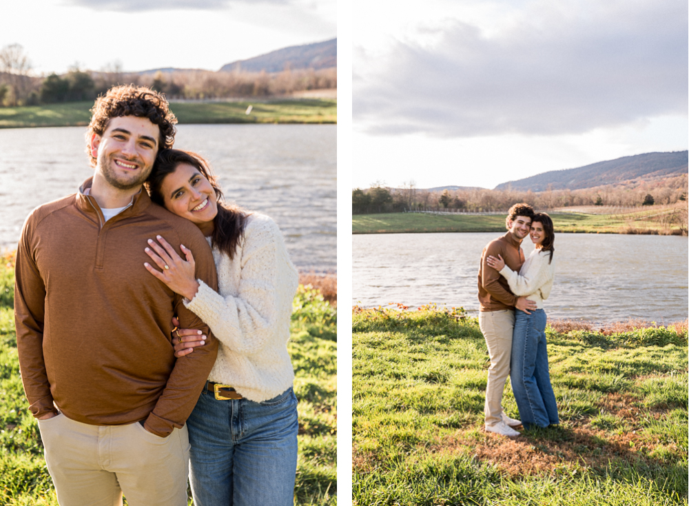 Surprise Engagement at Pollak Vineyards - Hunter and Sarah Photography