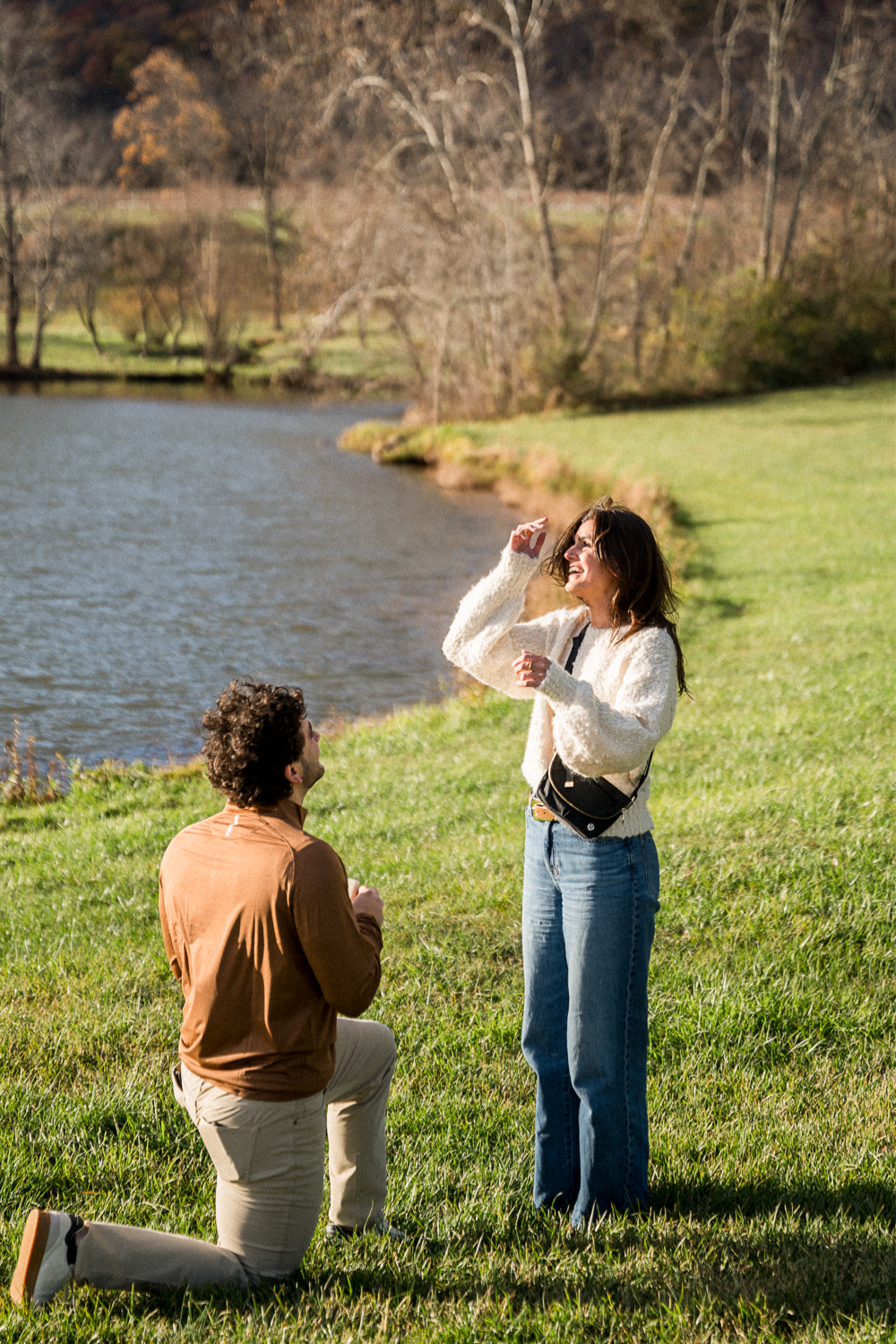 Surprise Engagement at Pollak Vineyards - Hunter and Sarah Photography