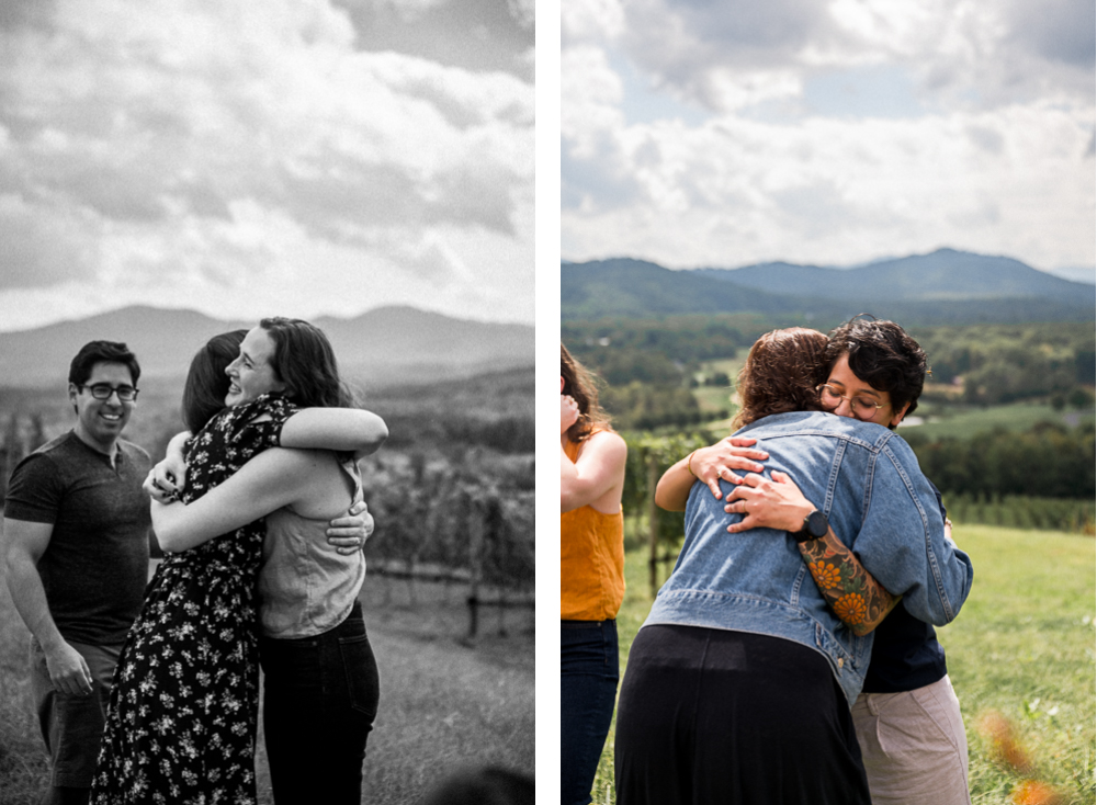Same-Sex Surprise Proposal at Hazy Mountain Vineyards - Hunter and Sarah Photography