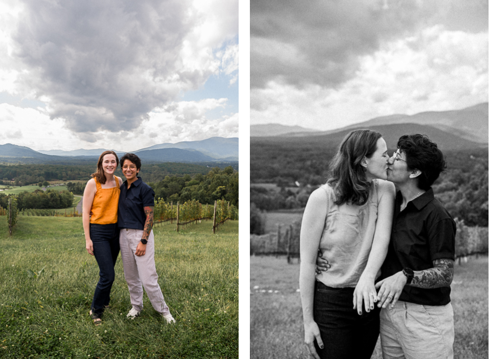 Same-Sex Surprise Proposal at Hazy Mountain Vineyards - Hunter and Sarah Photography