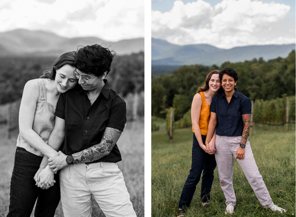 Same-Sex Surprise Proposal at Hazy Mountain Vineyards - Hunter and Sarah Photography