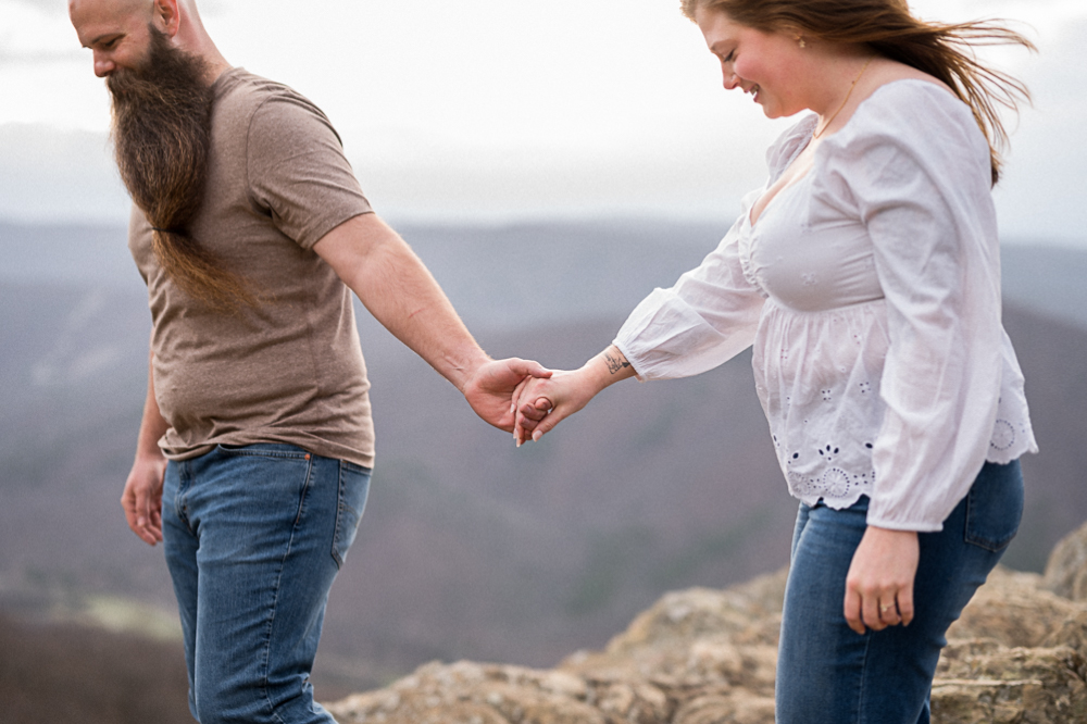 Raven's Roost Overlook Engagement Session - Hunter and Sarah Photography