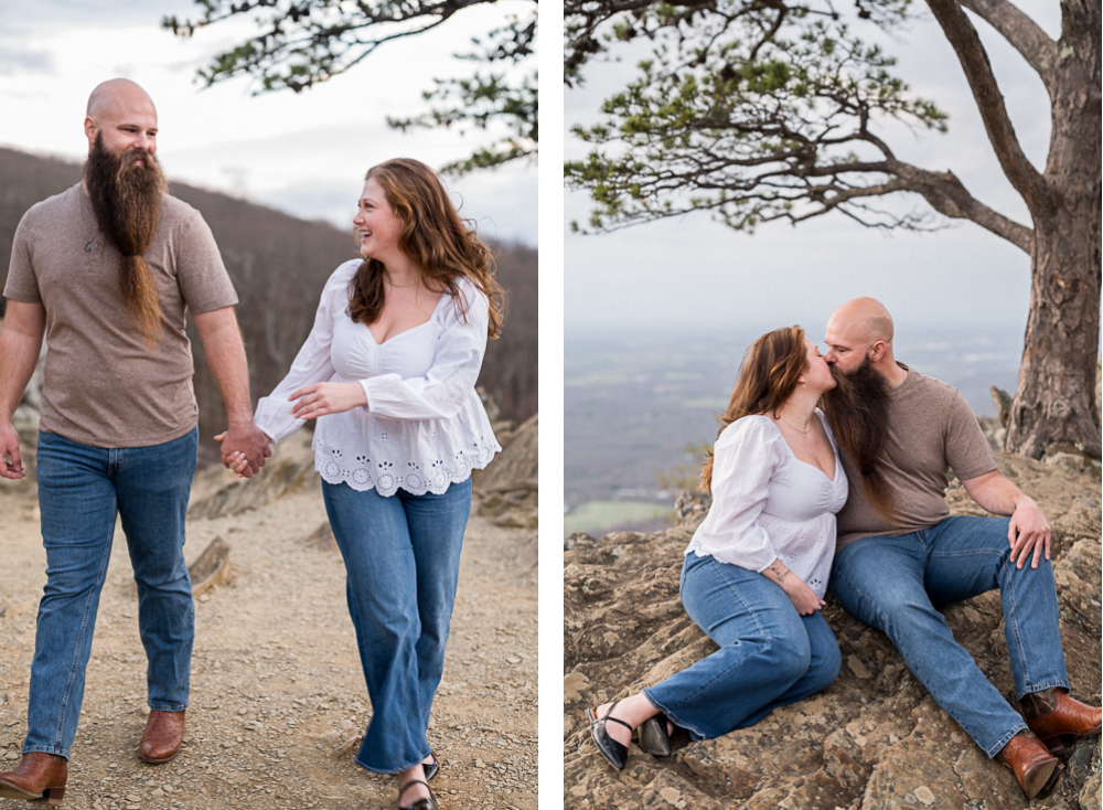 Raven's Roost Overlook Engagement Session - Hunter and Sarah Photography