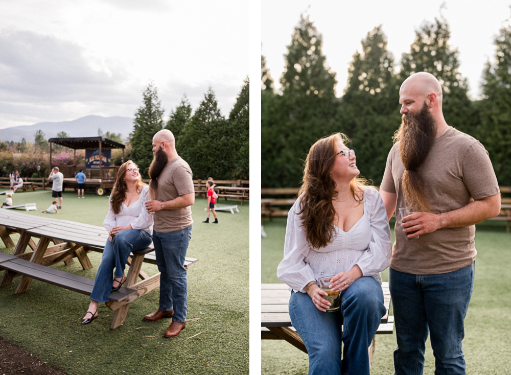 Blue Mountain Brewery Engagement Session - Hunter and Sarah Photography Cover