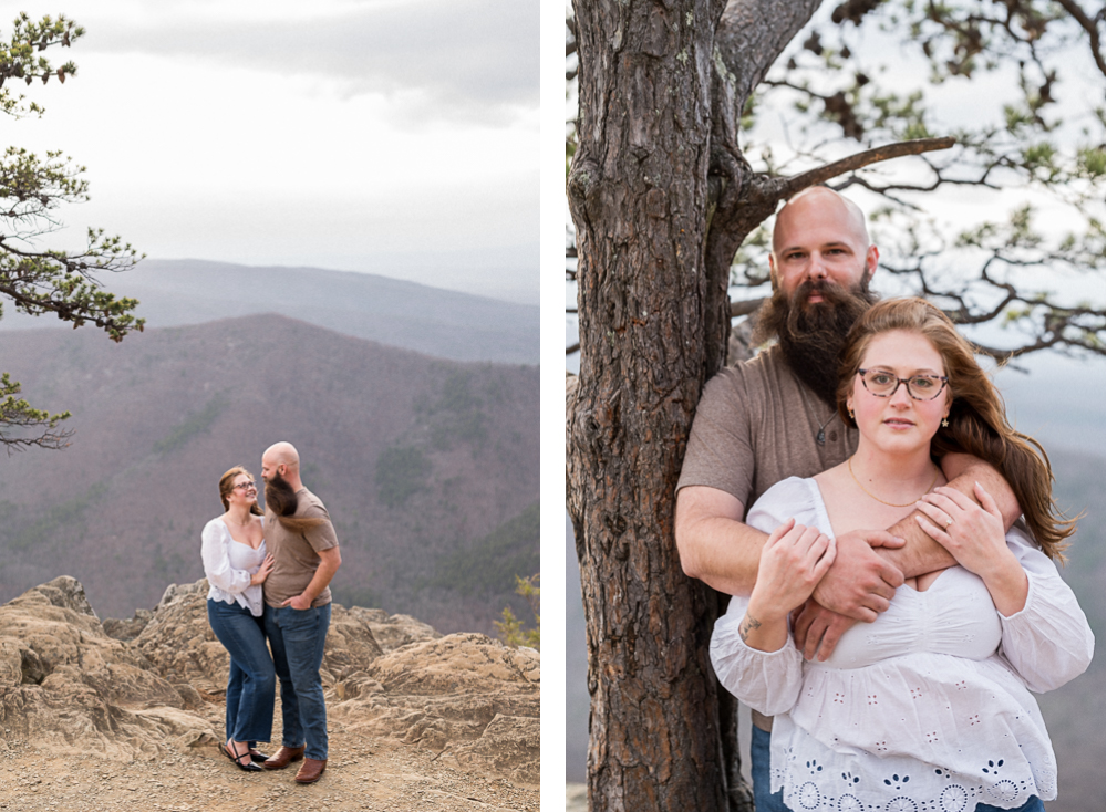 Raven's Roost Overlook Engagement Session - Hunter and Sarah Photography