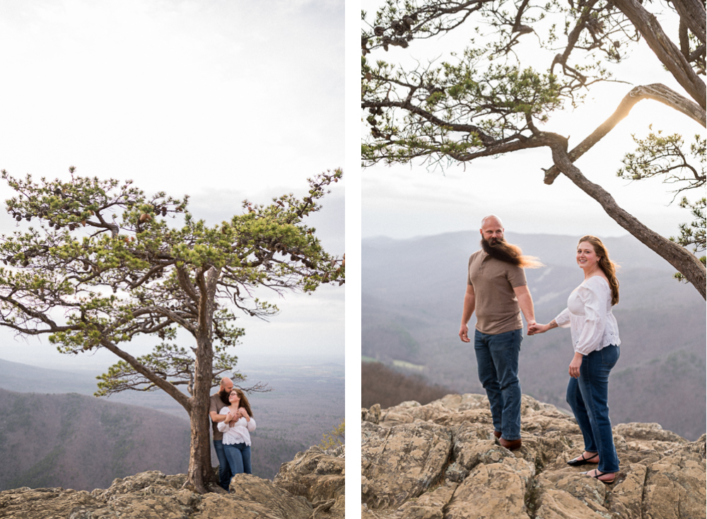 Raven's Roost Overlook Engagement Session - Hunter and Sarah Photography