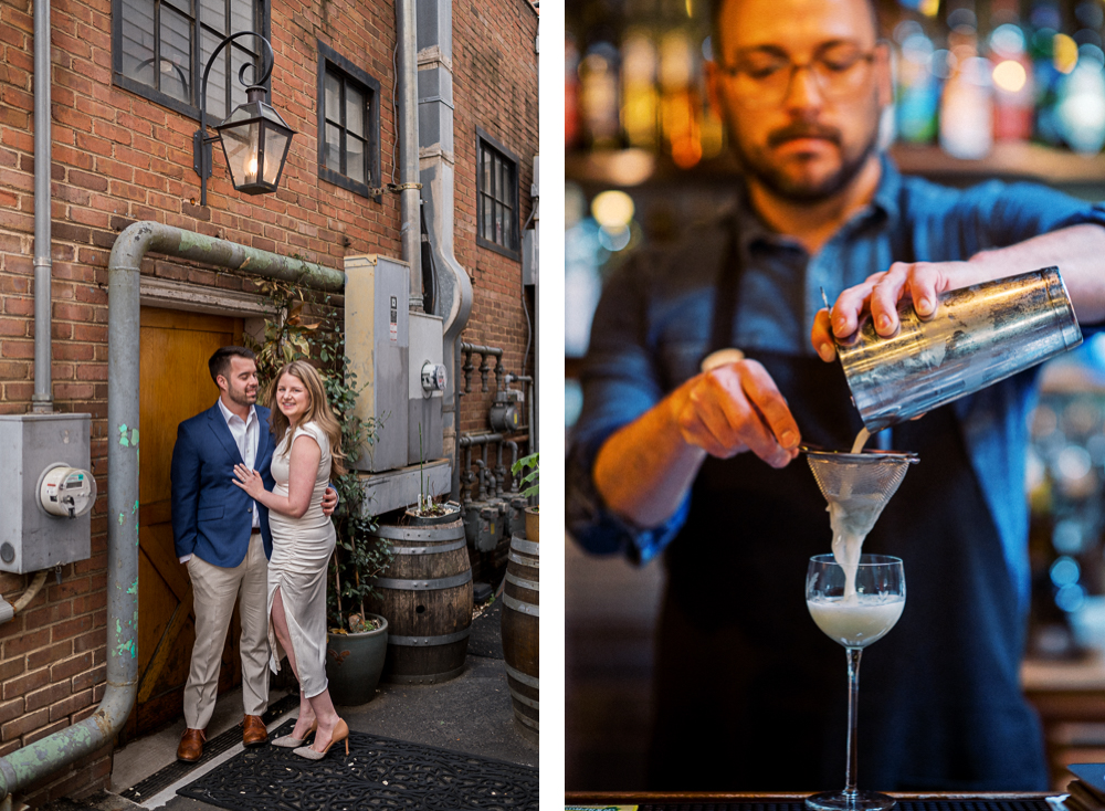 Alley Light Engagement Session - Hunter and Sarah Photography