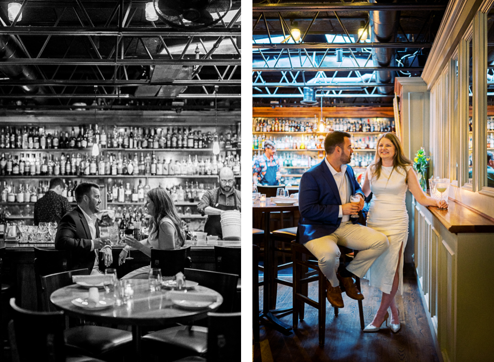 Speakeasy Bar Engagement Session - Hunter and Sarah Photography