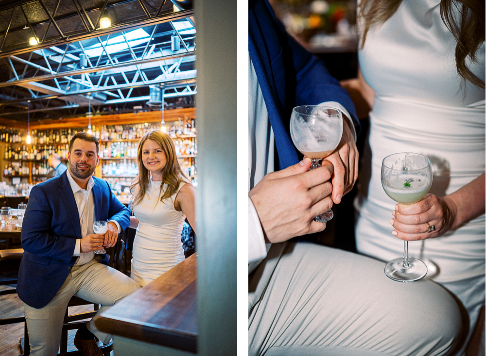 Speakeasy Bar Engagement Session - Hunter and Sarah Photography