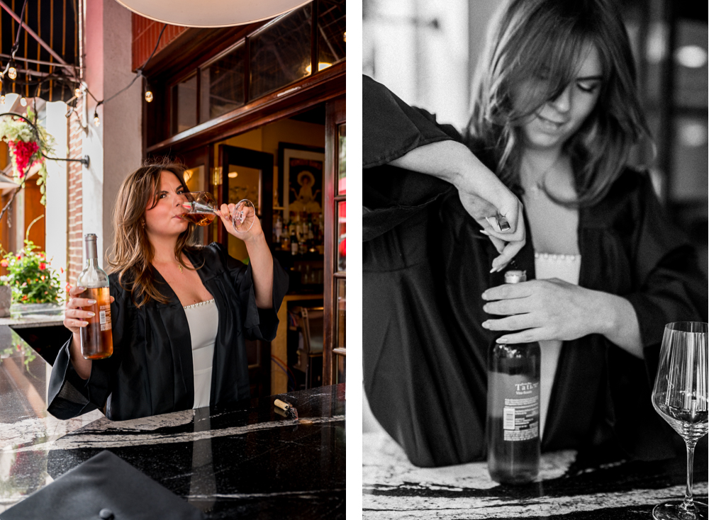 UVa Lifestyle Grad Session on the Downtown Mall - Hunter and Sarah Photography