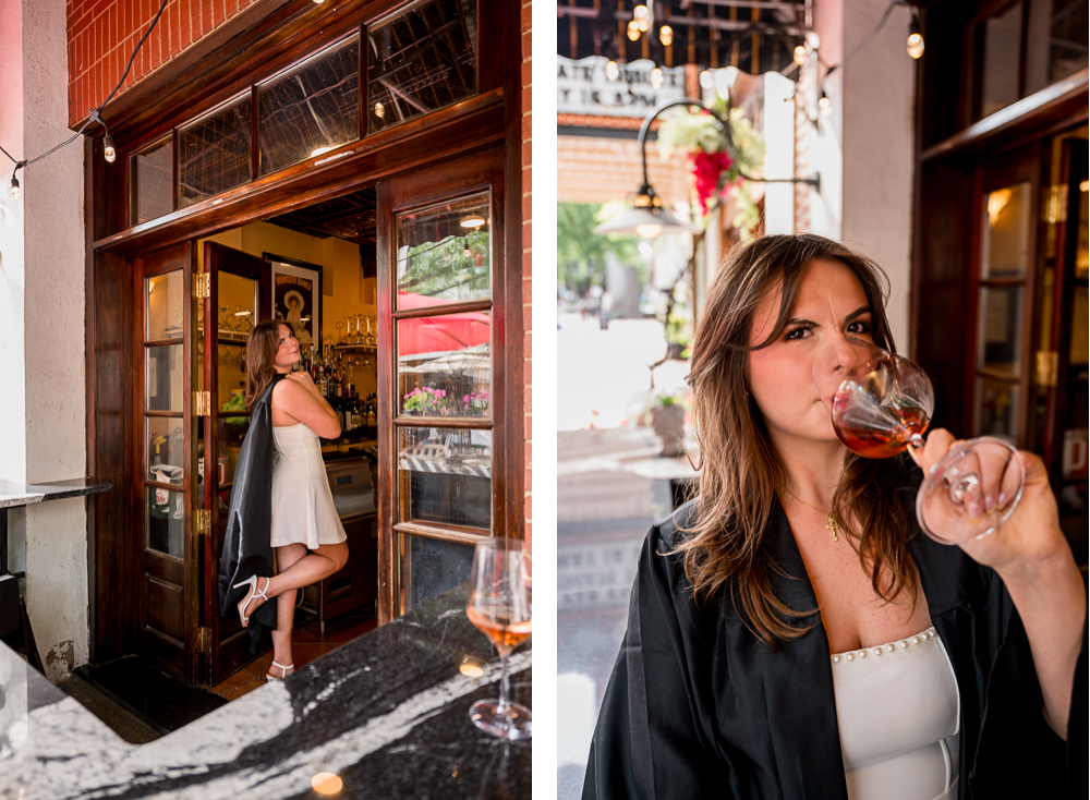 University of Virginia Grad Session on the Downtown Mall - Hunter and Sarah Photography