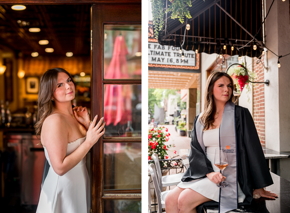 UVa Lifestyle Grad Session on the Downtown Mall - Hunter and Sarah Photography