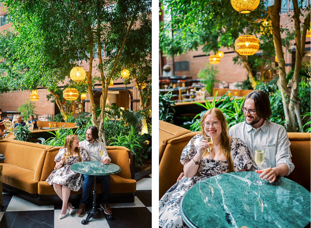 Cocktail Bar Lifestyle Engagement Photoshoot - Hunter and Sarah Photography