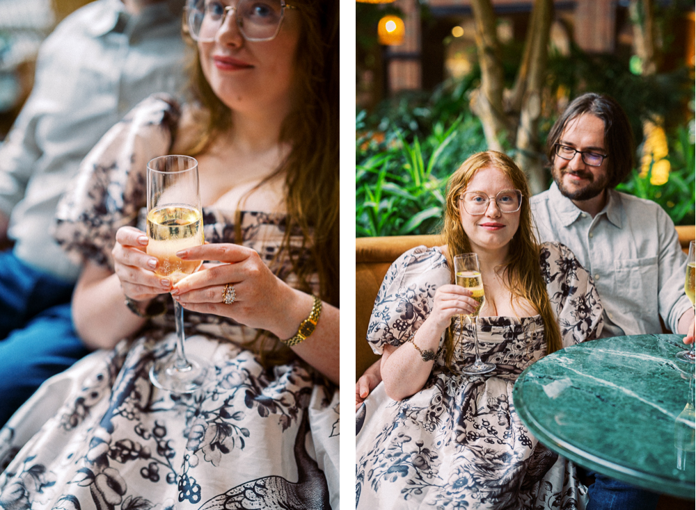 Cocktail Bar Lifestyle Engagement Photoshoot - Hunter and Sarah Photography