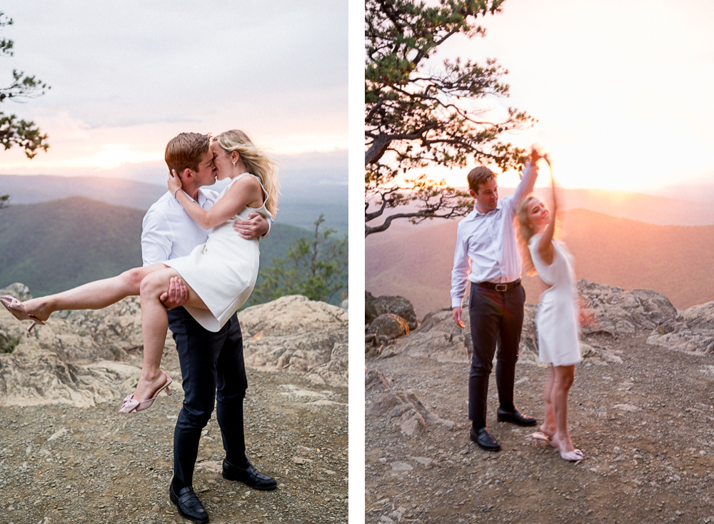 Overcast Raven's Roost Engagement Session - Hunter and Sarah Photography
