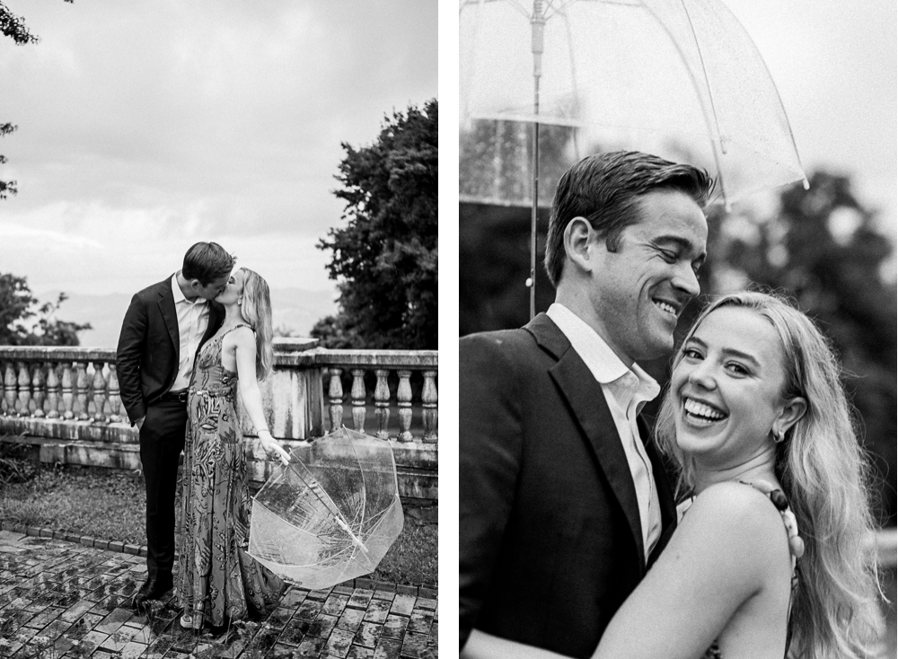 Rainy Engagement Session at Swannanoa Palace and Raven's Roost Overlook - Hunter and Sarah Photography