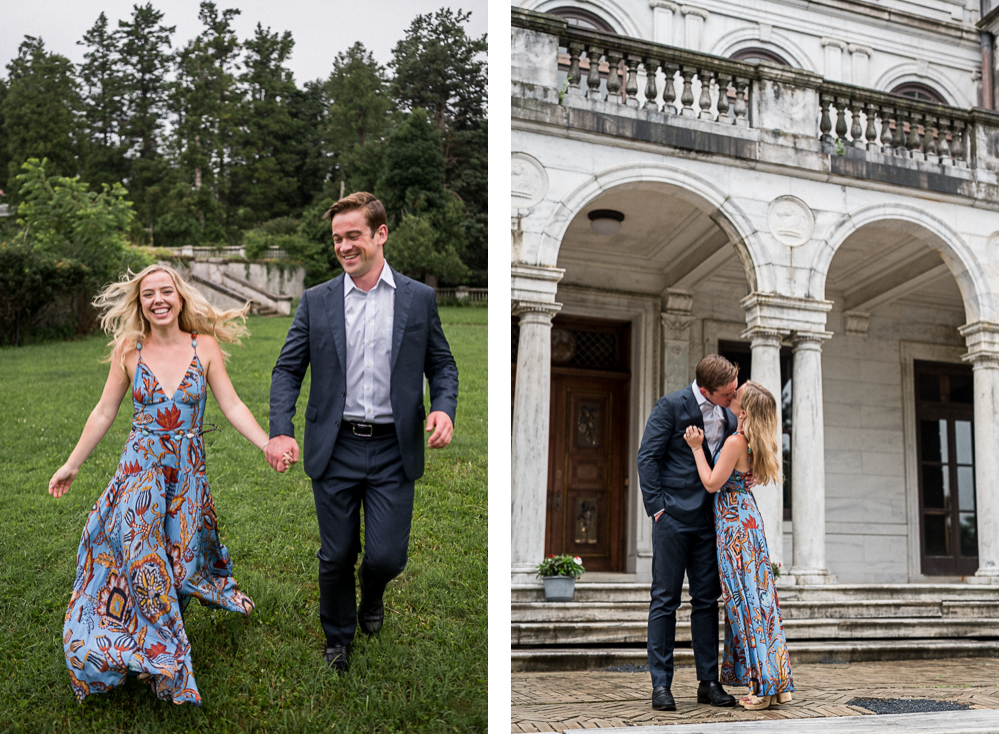 Rainy Engagement Session at Swannanoa Palace and Raven's Roost Overlook - Hunter and Sarah Photography