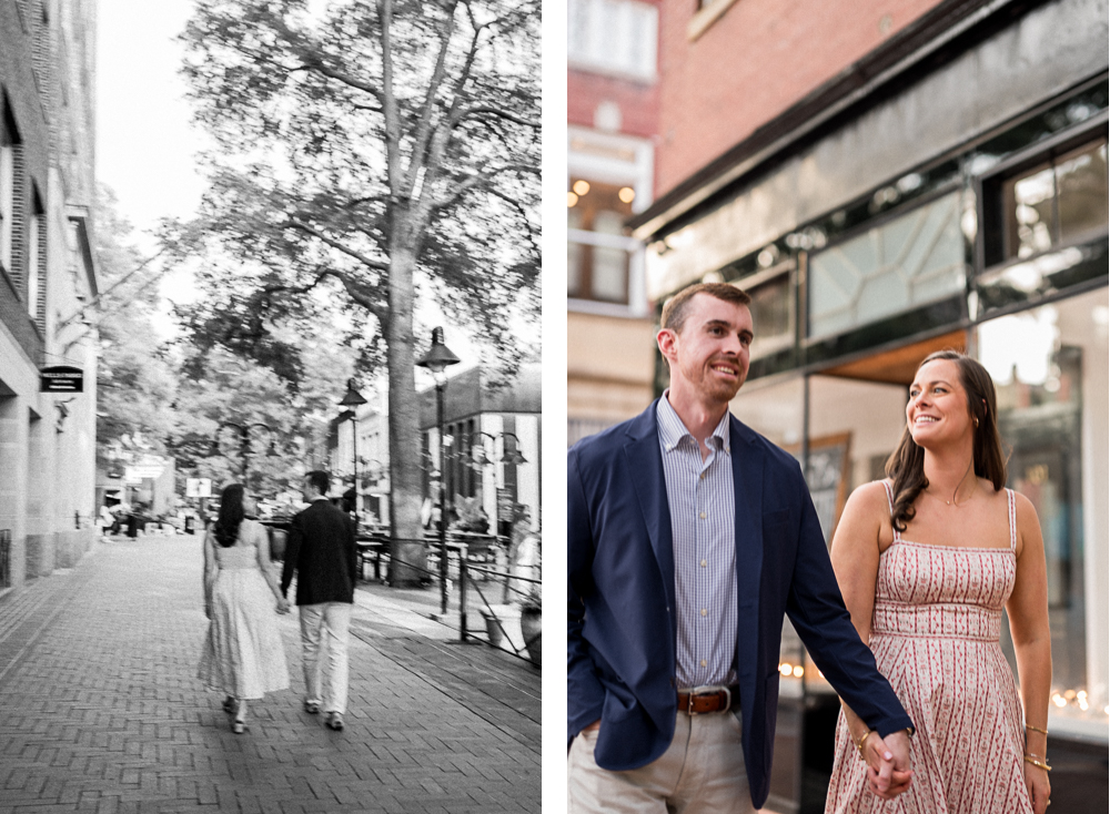 Charlottesville Downtown Mall Engagement - Hunter and Sarah Photography