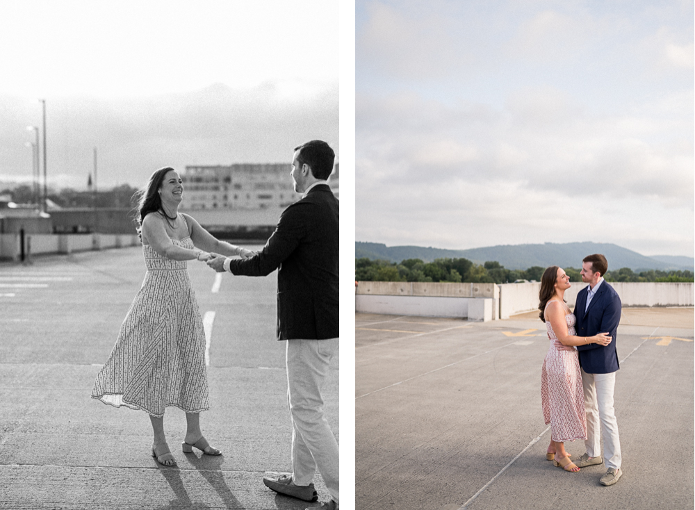 Charlottesville Downtown Mall Engagement - Hunter and Sarah Photography