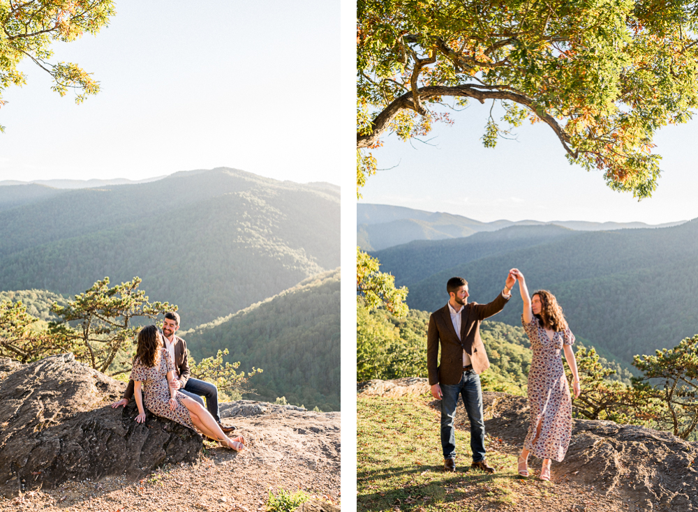 Skyline Drive Engagement Session - Hunter and Sarah Photography