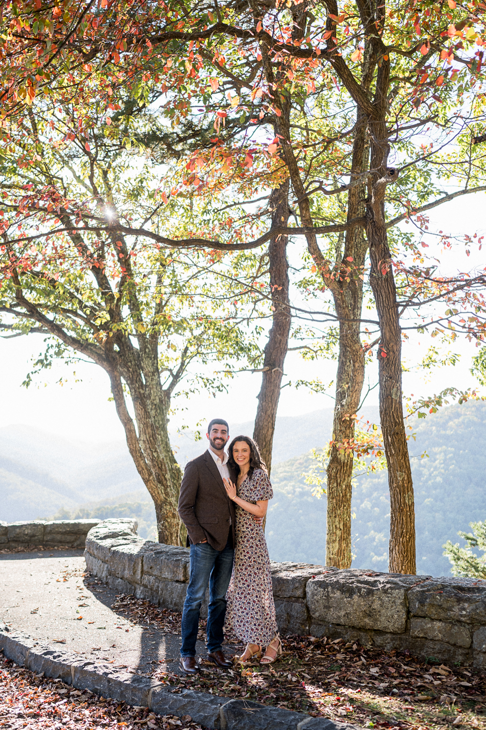 Fall Foliage Engagement Session - Hunter and Sarah Photography