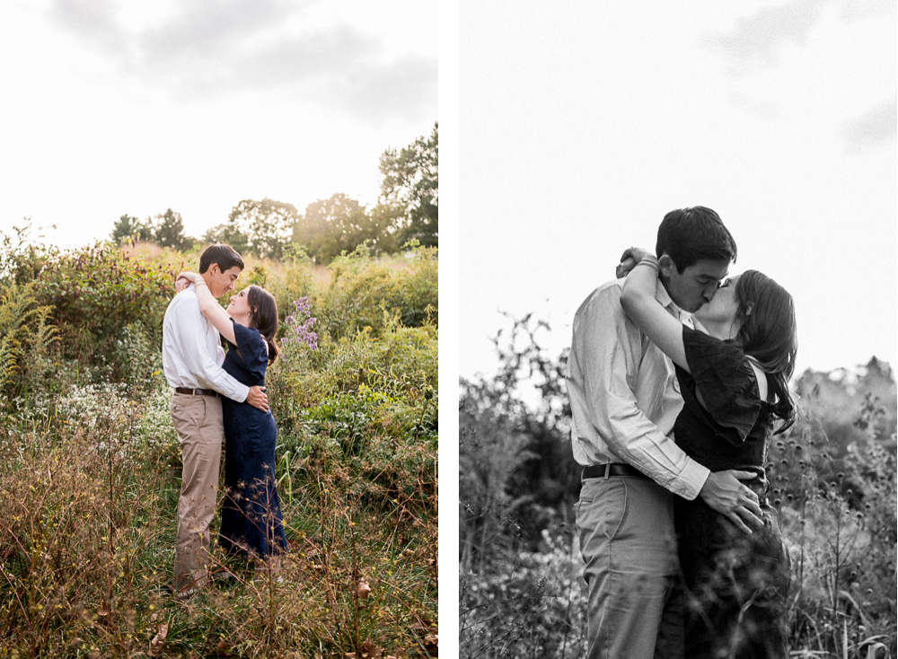 Natural fall engagement session at the Boar's Head - Hunter and Sarah Photography