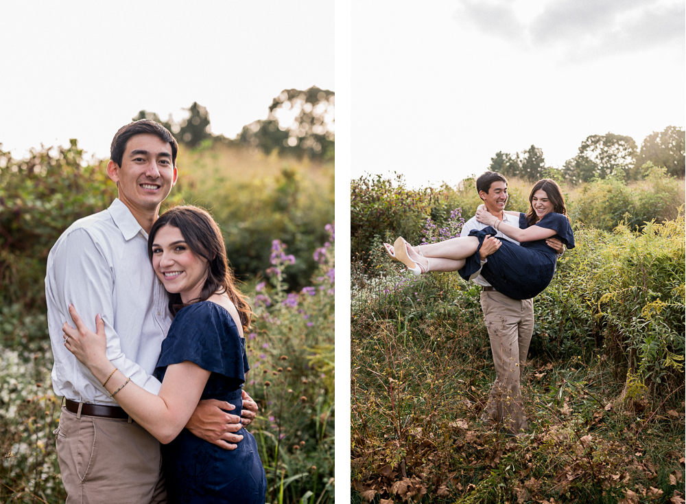 Natural fall engagement session at the Boar's Head - Hunter and Sarah Photography
