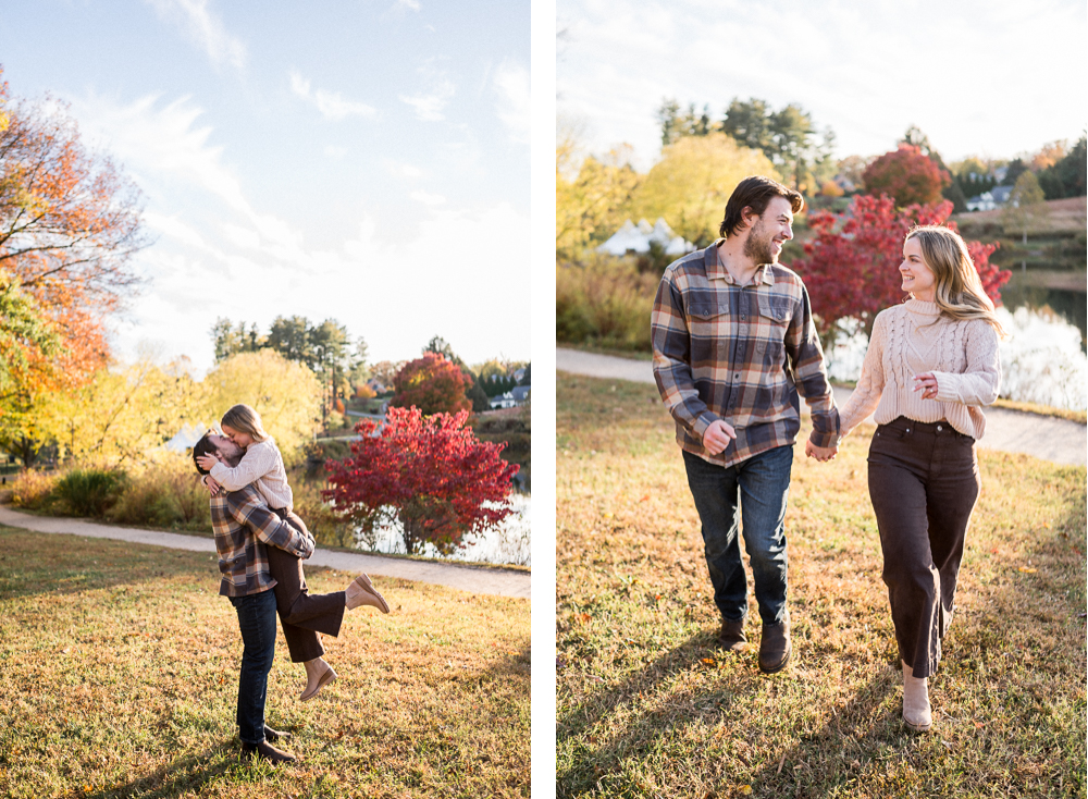 Fall Charlottesville Engagement Session - Hunter and Sarah Photography