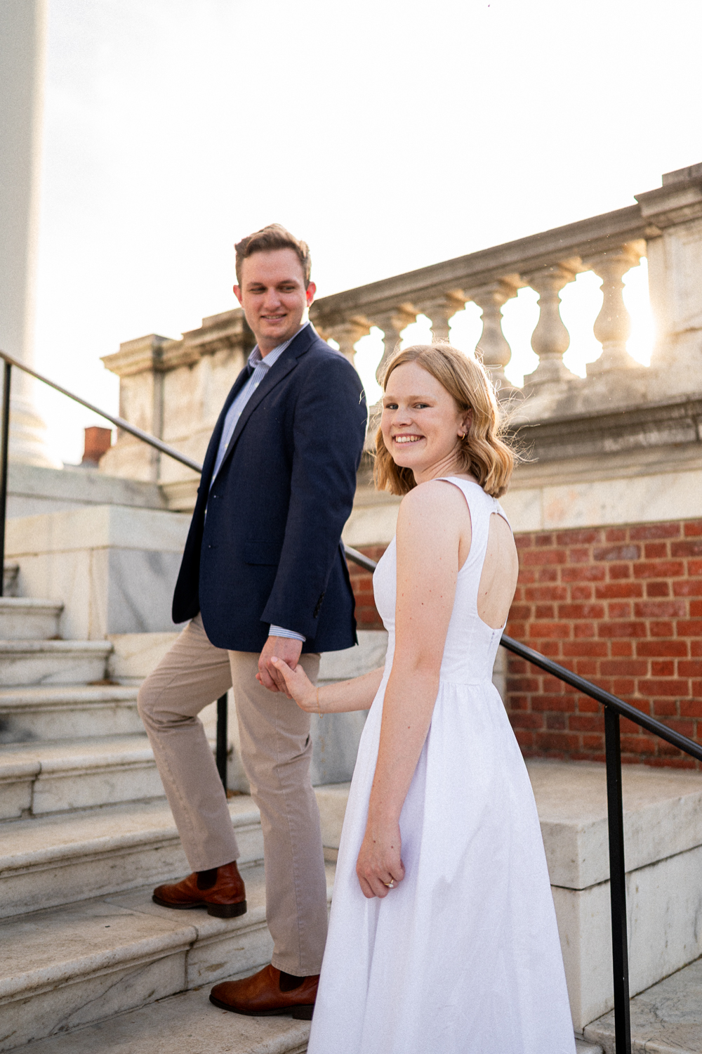 UVa Garden Engagement Session - Hunter and Sarah Photography