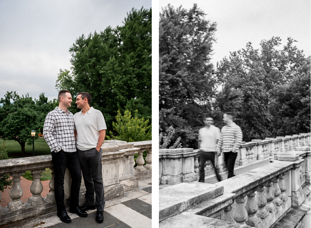 Gay Engagement Session at UVA's Lawn - Hunter and Sarah Photography