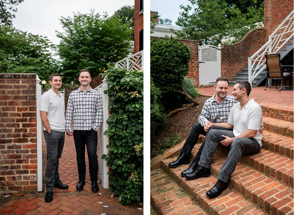 Gay Engagement Session at UVA's Lawn - Hunter and Sarah Photography